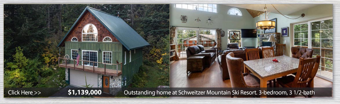 Fully furnished 3-bedroom, 2-bath Wildflower condo at Schweitzer Mountain Ski Resort