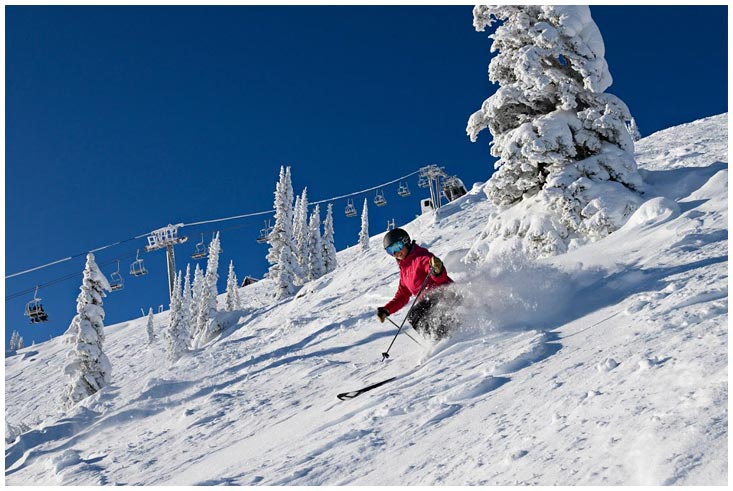 Skiing Schweitzer Mountain