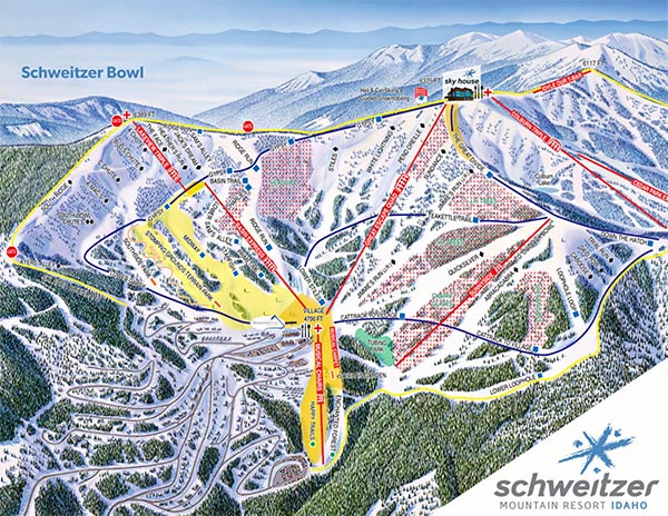 Schweitzer Bowl Map