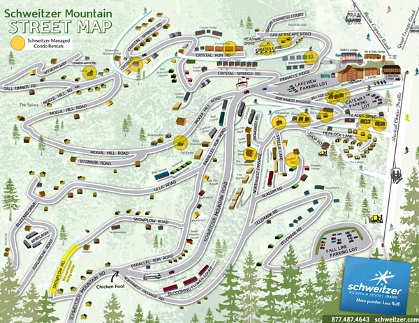 Schweitzer Street Map