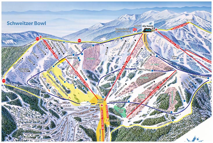 Schweitzer Bowl Map